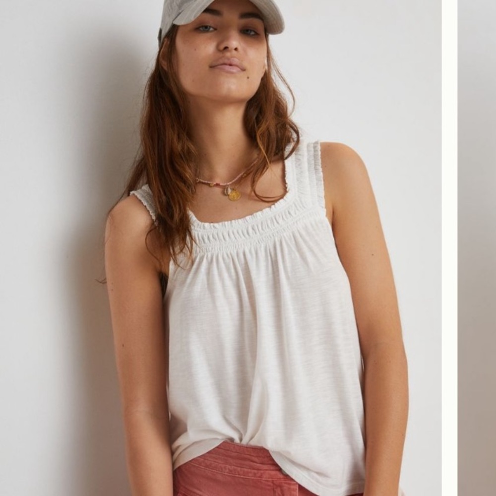 Anthropologie Lilian Ruched Tank